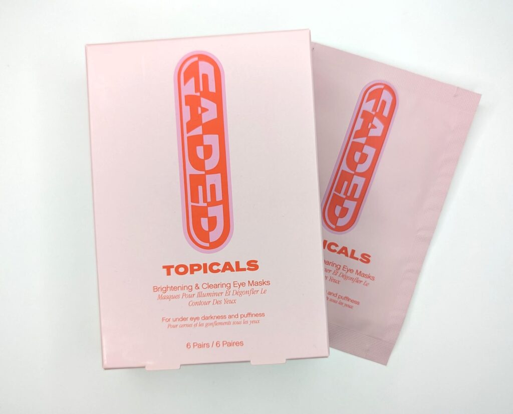 Topicals Faded Eye Masks product review