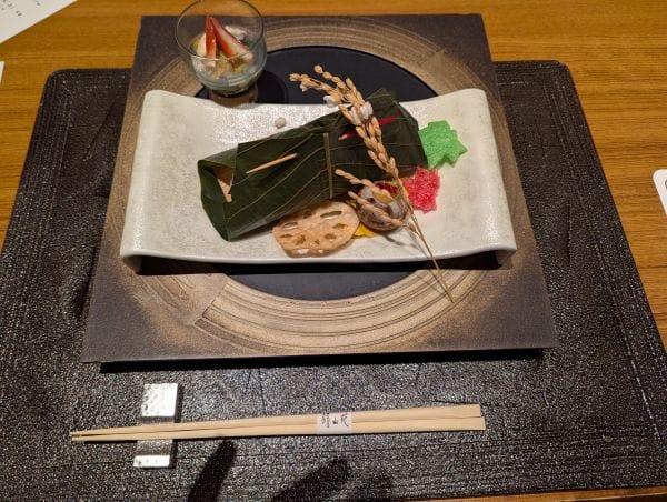 A kaiseki dish