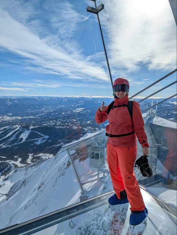 The author at Kircliff at Big Sky Resort